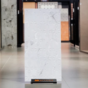 undefined-Vitrified White Textured Wall Tile Code36178 (600x1200mm, Matt)