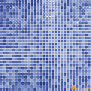 undefined-Ceramic Blue Swimming Pool Mosaic Tile Code26752 (300x300mm, Glossy)