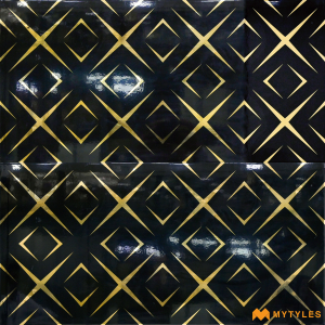 undefined-Ceramic Black Highlighter Wall Tile Code26916 (300x600mm, Hi-Glossy)