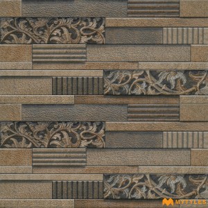 undefined-Ceramic Brown Elevation Wall Tile Code6717 (300x600mm,Matt)