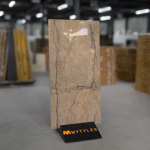 undefined-Vitrified Brown Floor and Wall Tile Code28380 (600x1200mm, Glossy)