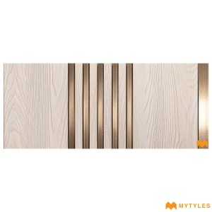 undefined-White Louver Wall Panels Code34870 (1Feetx8Feet, Matt)