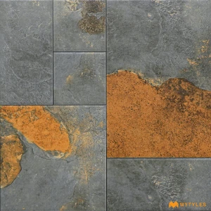 undefined-Vitrified Gray Digital Parking Floor and Wall Tile Code36605 (400x400mm, Matt)