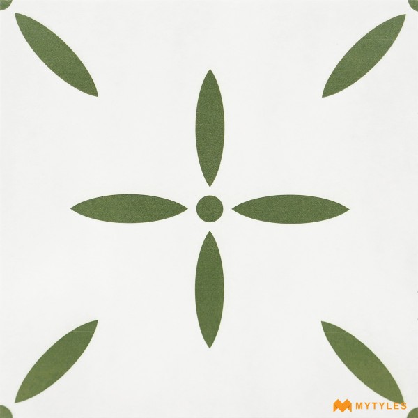 Moroccan Tiles-Vitrified White Moroccan Floor and Wall Tile Code27330 (300x300mm, Matt)