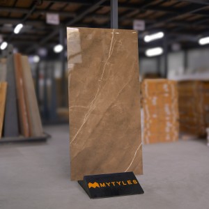 undefined-Vitrified Brown Floor and Wall Tile Code30665 (600x1200mm, Glossy)