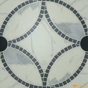 undefined-Ceramic Gray Moroccan Floor and Wall Tile Code33706 (300x300mm, Carving Matt)