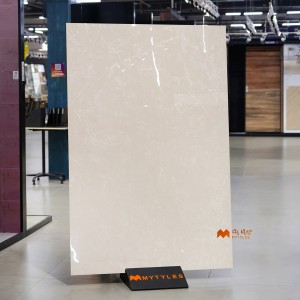 undefined-Vitrified Cream Slab Floor and Wall Tile Code37277 (1200x1800mm, Glossy)