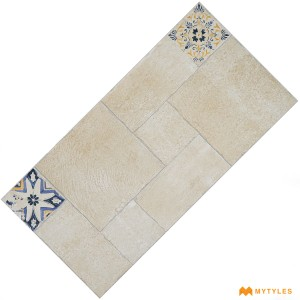 undefined-Vitrified Cream Floor and Wall Tile Code30580 (600x1200mm, Matt)