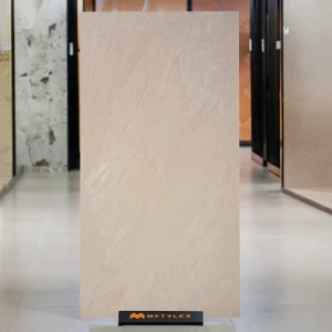 undefined-Vitrified Beige Slab Floor and Wall Tile Code37582 (800x1600mm, Matt)