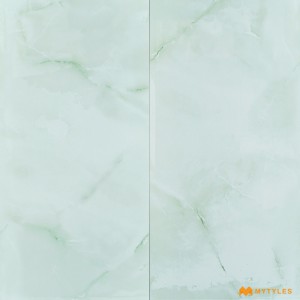 undefined-Vitrified Green Floor and Wall Tile Code28616 (600x1200mm, Glossy)
