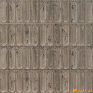 undefined-Ceramic Gray Wooden Wall Tile Code35610 (300x600mm, Matt)