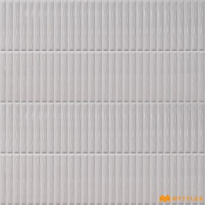undefined-Ceramic White Fluted Wall Tile Code35875 (300x600mm, Glossy)