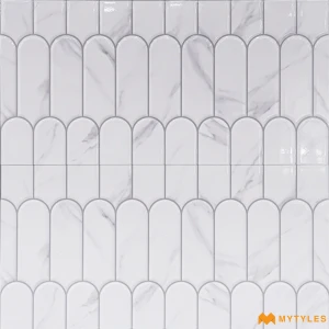 undefined-Arch Carrara White Glossy Ceramic Wall Tile Code40494 300x600mm 6Pc Pack