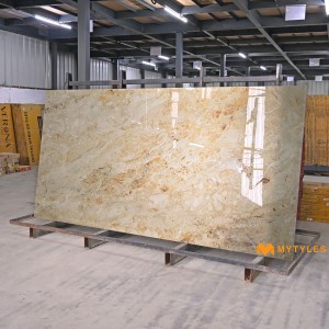 undefined-Vitrified Cream Slab Floor and Wall Tile Code21307 (1200x2400mm, Glossy)