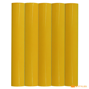 undefined-Imported Yellow Fluted Wall Tile Code25233 (48x300mm, Glossy)
