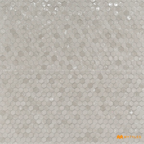 Geometric Tiles-Ceramic Beige Mosaic Wall Tile Code31670 (300x600mm, Glossy)