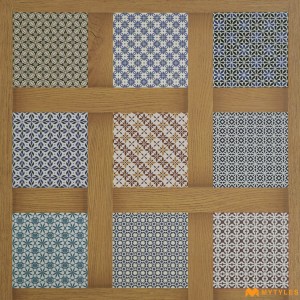 undefined-Vitrified Brown Moroccan Floor and Wall Tile Code33428 (600x600mm, Matt)