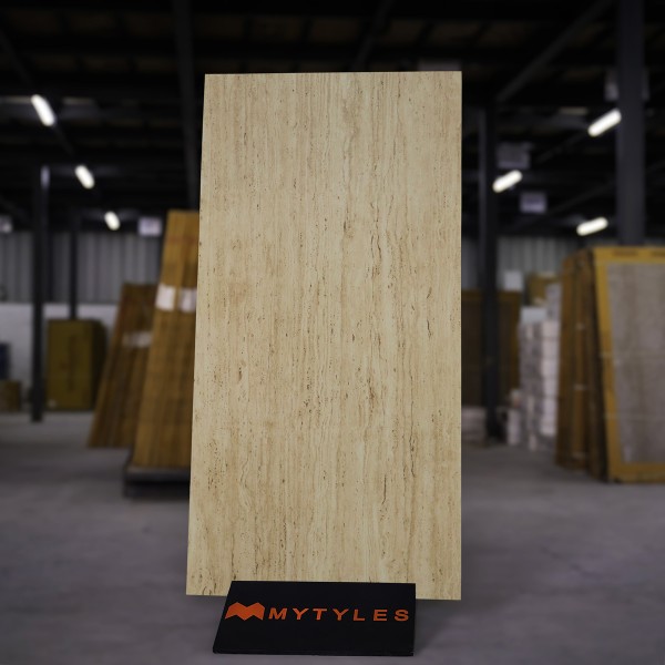 Glazed Vitrified-Vitrified Brown Floor and Wall Tile Code30146 (600x1200mm, Matt)