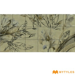 undefined-Ceramic Tropical Wall Tile Code24505 (300x600mm, Glossy)