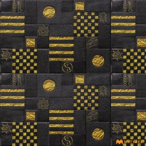 undefined-Porcelain Black Elevation Wall Tile Code29326 (300x450mm, Matt)