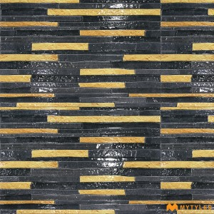 undefined-Ceramic Black Elevation Wall Tile Code30261 (300x450mm, Glossy)
