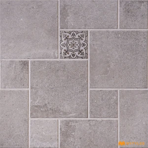 undefined-Vitrified Gray Digital Parking Floor and Wall Tile Code38380 (400x400mm, Matt)