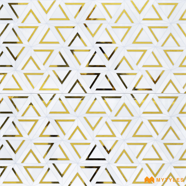 Metallic Tiles-Ceramic White Highlighter Wall Tile Code26914 (300x600mm, Hi-Glossy)