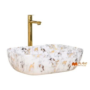 undefined-Ceramic White Table Top Wash Basin Code31876 (325x450x125mm, Glossy)