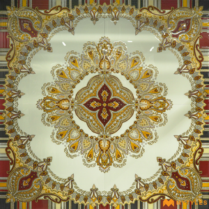 undefined-Carpet Rangoli Vitrified Tiles Code22117 (4x4 Feet, Glossy )