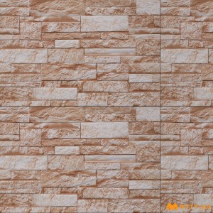 undefined-Ceramic Brown Elevation Wall Tile Code23290 (300x450mm, Matt)