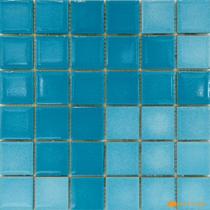 undefined-Blue Swimming Pool Mosaic Floor and Wall Tile Code33246 (300x300mm, Glossy)