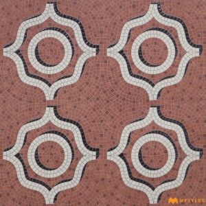 undefined-Vitrified Red Moroccan Floor and Wall Tile Code33441 (600x600mm, Sugar)