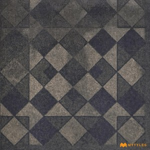 undefined-Vitrified Black Modular Floor and Wall Tile Code35097 (200x200mm, Matt)