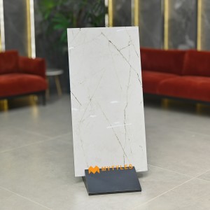 undefined-Vitrified White Floor and Wall Tile Code29337 (600x1200mm, Glossy)