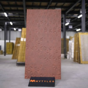 undefined-Vitrified Terracotta Textured Wall Tile Code36176 (600x1200mm, Matt)