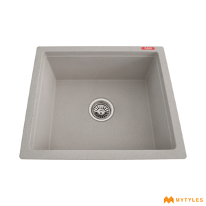 undefined-Futura Kitchen Sink - Quartz Series Single Bowl FS 1816 NQ Wheat Spot Code14118 (18x16x8 Inch)