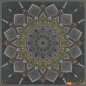 undefined-Vitrified Moroccan Grey Tile Code29832 (600x600mm, Matt)