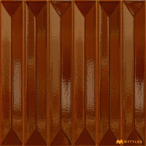 undefined-Imported Red Subway Wall Tile Code29024 (50x400mm, Glossy)