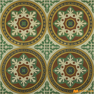 undefined-Vitrified Moroccan Tile Code19060 (300x300mm, Metallic)