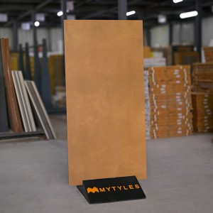 undefined-Vitrified Orange Floor and Wall Tile Code16803 (600x1200mm, Rustic)