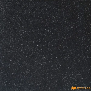 undefined-Jet Black Matt Vitrified Rustic Tile Code39527 600x600mm 4Pc
