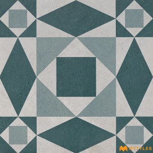 undefined-Vitrified Moroccan Blue Tile Code29811 (600x600mm, Matt)