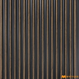 undefined-Brown Louver Wall Panels Code34807 (6Inchx8Feet, Matt)