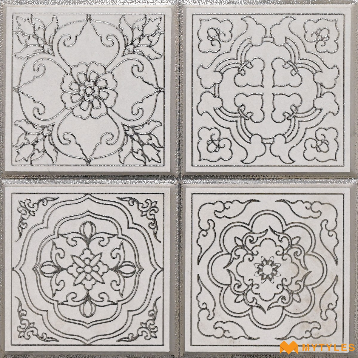 Buy White 300x300 Moroccan Wall Tile At MyTyles