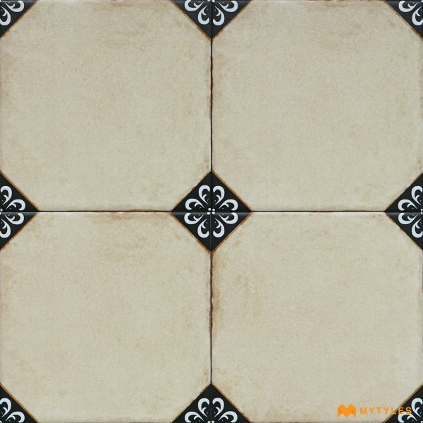 Imported Tiles-Vitrified Cream Moroccan Floor and Wall Tile Code29348 (200x200mm, Matt)