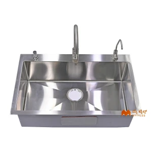 undefined-Futura Kitchen Sink - Hand Carved Series - FS 3120 HM  Code36059 (31x20 Inch)