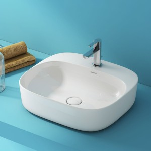 undefined-Ceramic White Wash Basin Code31353 (400x450mm, Glossy, Tuli)