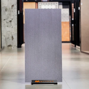 undefined-Vitrified Gray Textured Wall Tile Code19799 (600x1200mm, Matt)