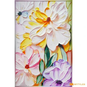 undefined-Vitrified Blossom Glow Poster Wall Tile Code37899 (1200x1800mm, Matt)
