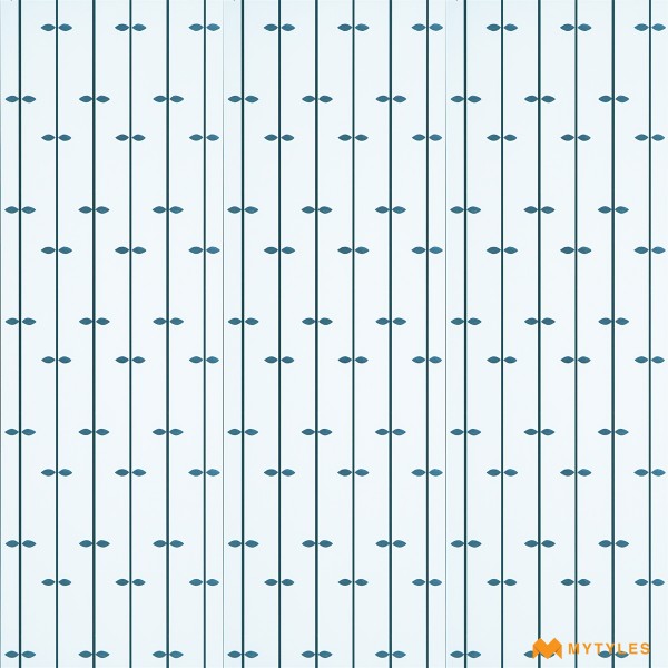 Imported Tiles-Imported Blue Moroccan Wall Tile Code29341 (400x1200mm, Matt)